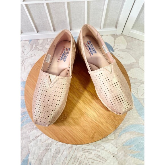 Bobs by Skechers Memory Foam Flats Slip On Shoes - Picture 10 of 13